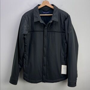 Fisher + Baker Birmingham CPO Jacket Slate Gray Quilted Wool Mens Medium New